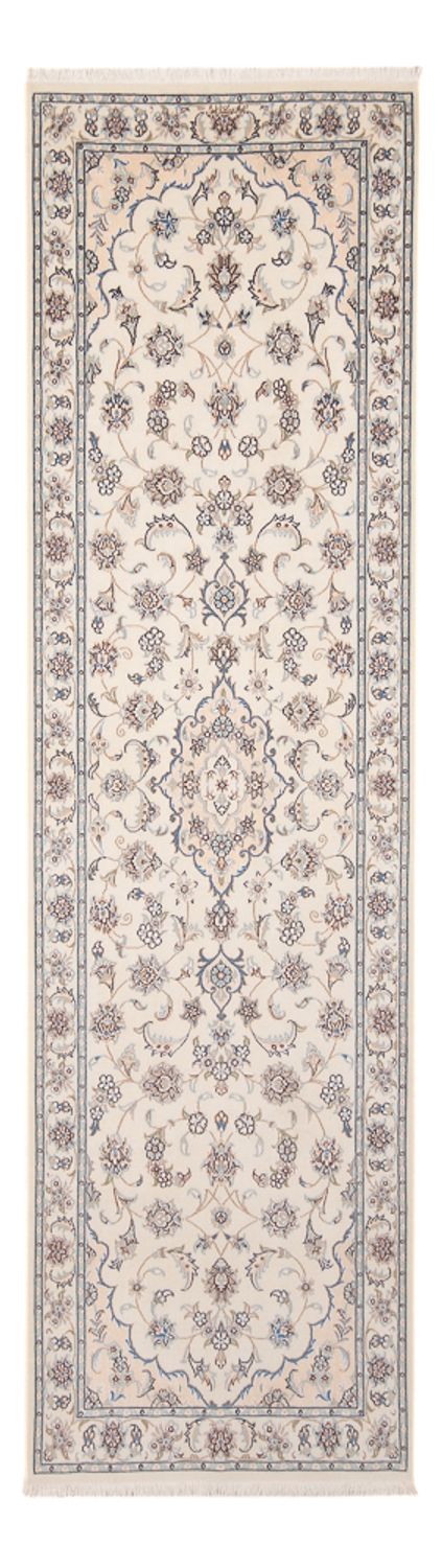 Tapis de couloir Tapis persan - Nain - Premium - 261 x 82 cm - crème