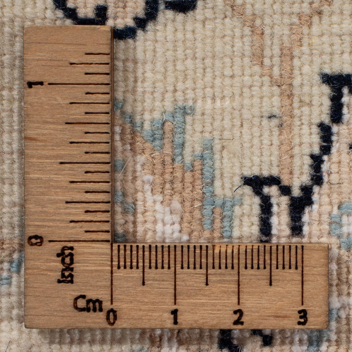 Tapis persan - Nain carré  - 259 x 247 cm - bleu foncé