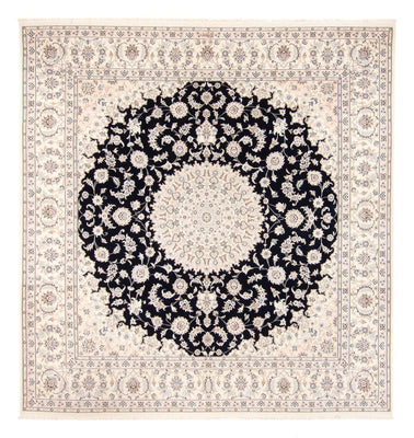 Tapis persan - Nain - 261 x 252 cm - bleu foncé
