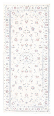 Tapis de couloir Tapis persan - Nain - Royal - 197 x 82 cm - crème