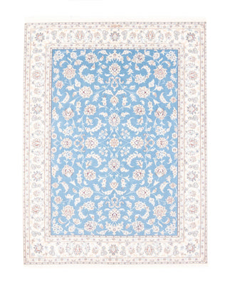 Tapis persan - Nain - Royal - 196 x 150 cm - bleu clair