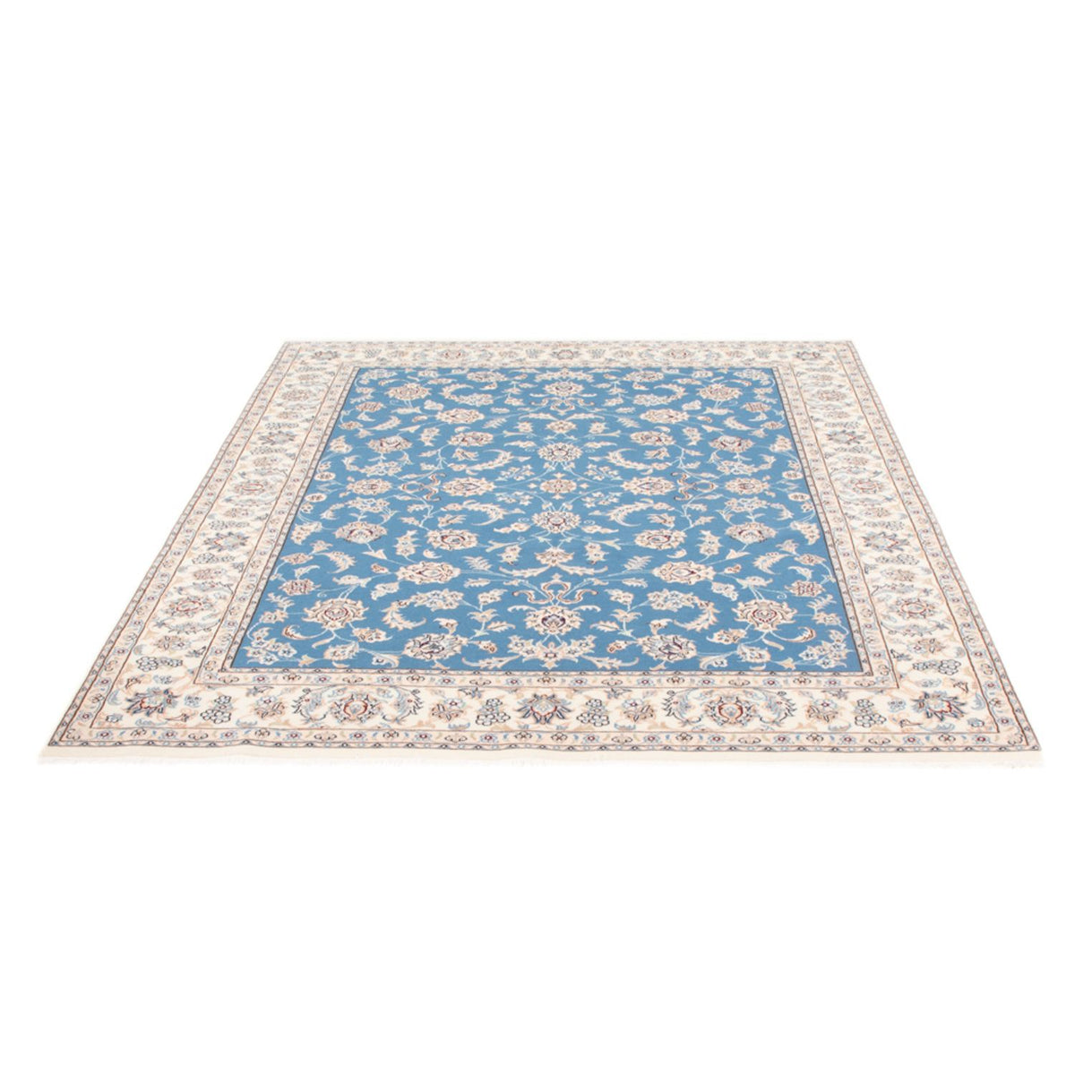 Tapis persan - Nain - Royal - 196 x 150 cm - bleu clair