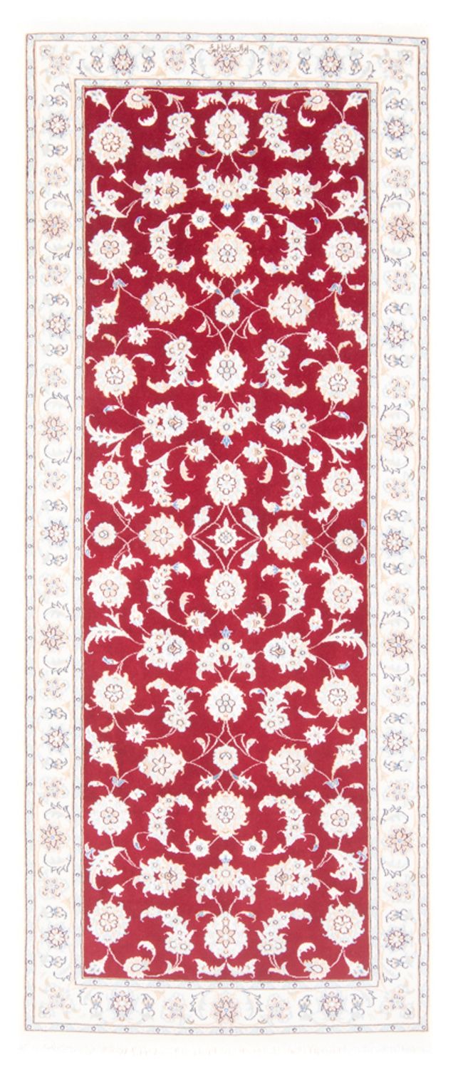 Tapis de couloir Tapis persan - Nain - Royal - 199 x 80 cm - rouge