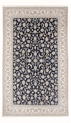 Tapis persan - Nain - Premium - 303 x 196 cm - bleu foncé