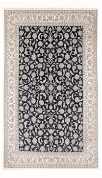 Tapis persan - Nain - Premium - 303 x 196 cm - bleu foncé