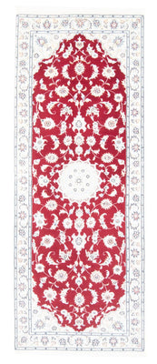 Tapis de couloir Tapis persan - Nain - Royal - 204 x 81 cm - rouge