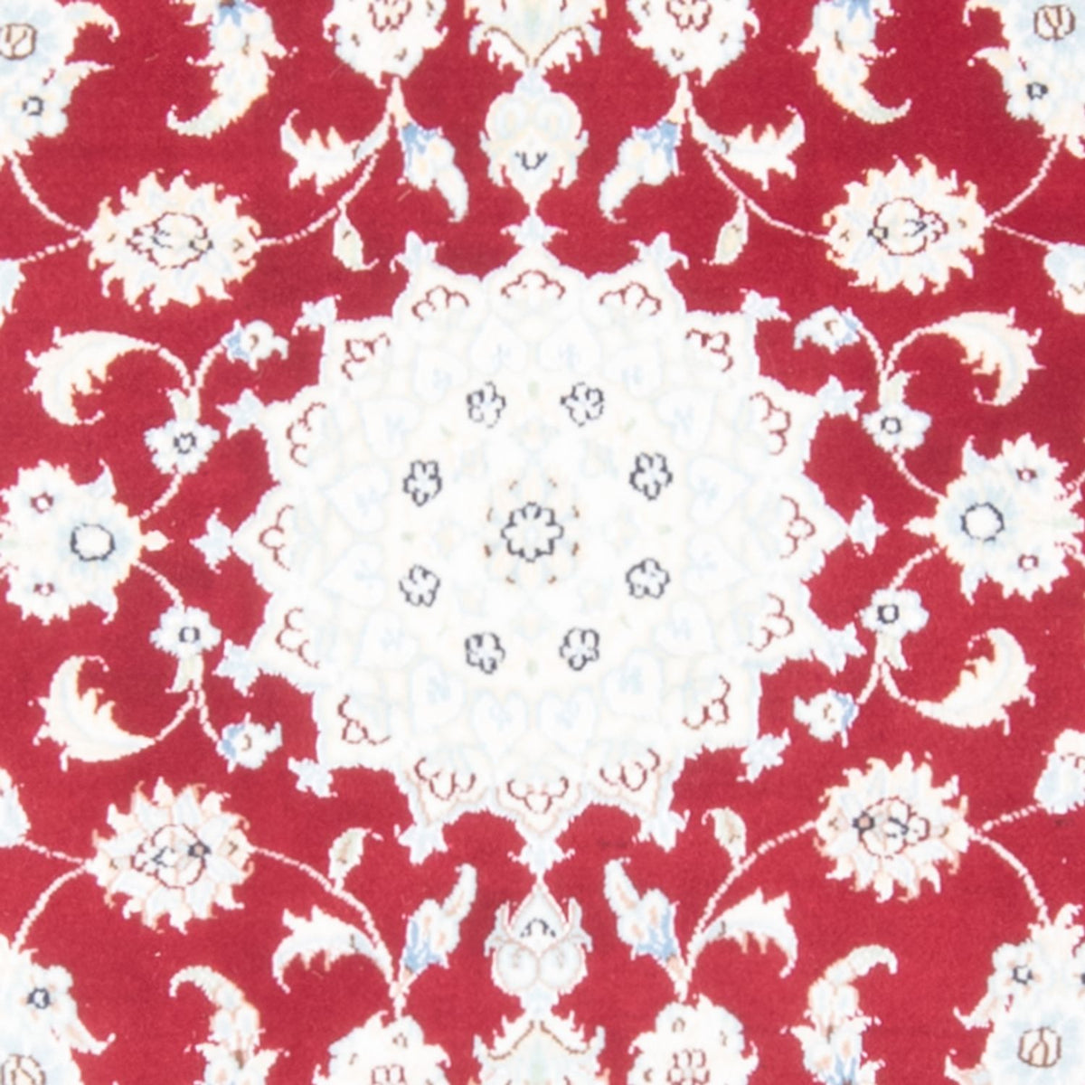 Tapis de couloir Tapis persan - Nain - Royal - 204 x 81 cm - rouge