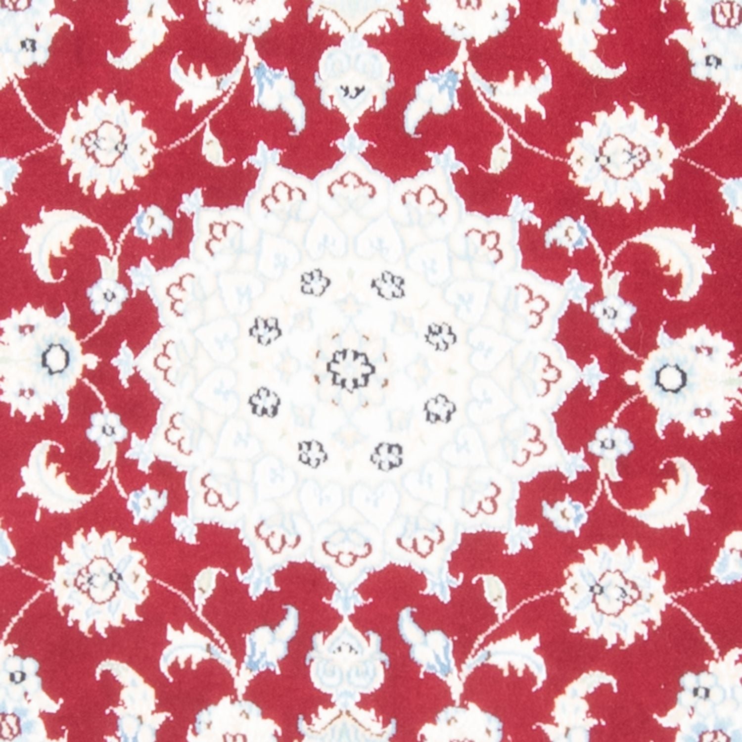 Tapis de couloir Tapis persan - Nain - Royal - 206 x 80 cm - rouge