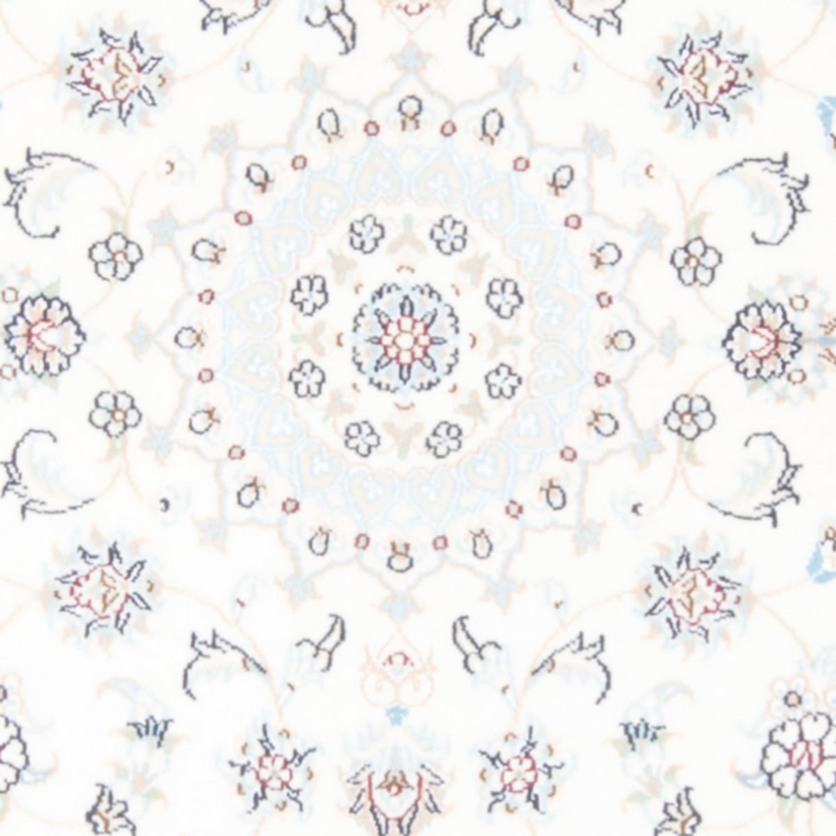 Tapis de couloir Tapis persan - Nain - Royal - 200 x 80 cm - crème