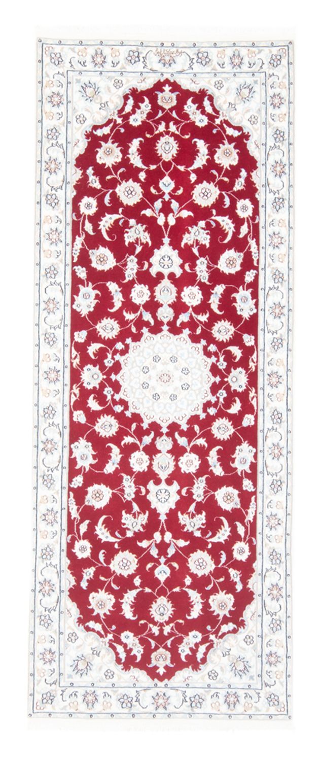 Tapis de couloir Tapis persan - Nain - Royal - 200 x 80 cm - rouge