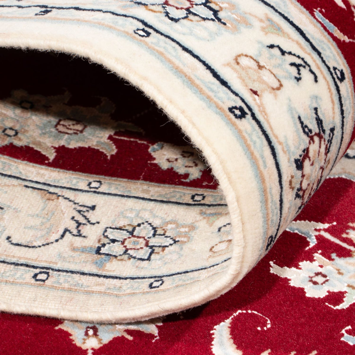 Tapis de couloir Tapis persan - Nain - Royal - 200 x 80 cm - rouge