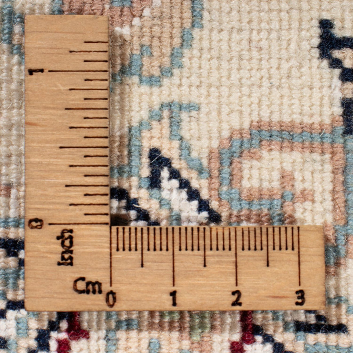 Tapis de couloir Tapis persan - Nain - Royal - 201 x 78 cm - bleu foncé