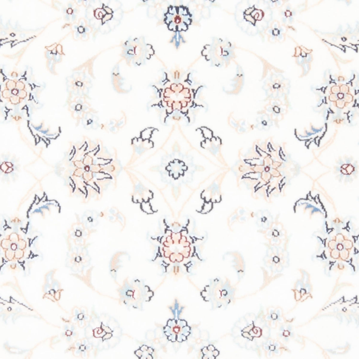 Tapis de couloir Tapis persan - Nain - Royal - 200 x 80 cm - crème