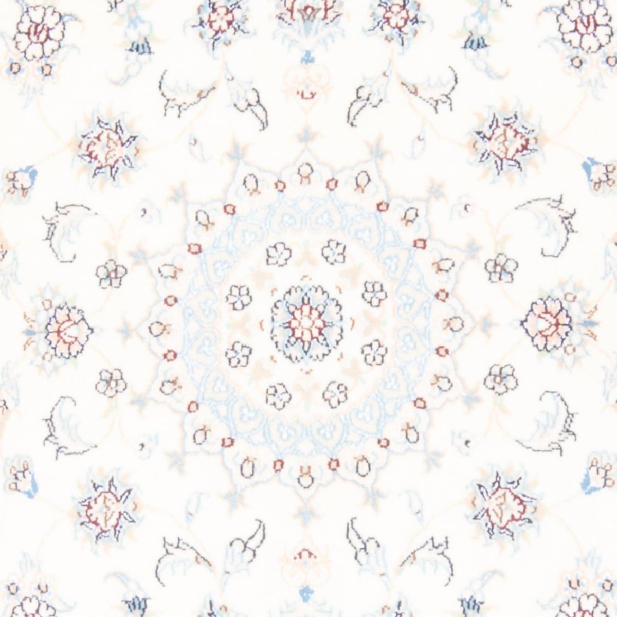 Tapis de couloir Tapis persan - Nain - Royal - 197 x 81 cm - crème