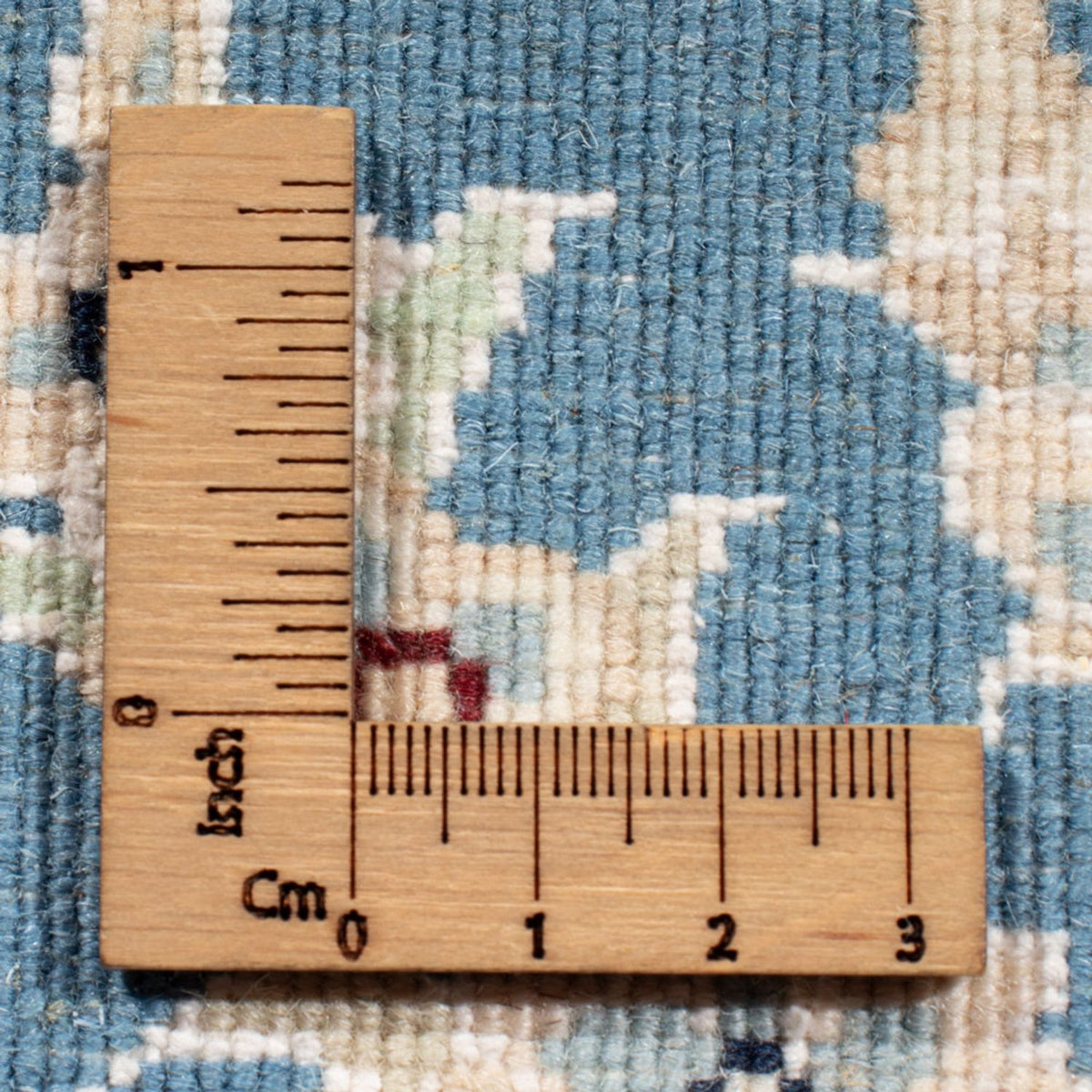 Tapis de couloir Tapis persan - Nain - Royal - 197 x 82 cm - bleu clair