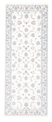 Tapis de couloir Tapis persan - Nain - Royal - 203 x 80 cm - crème