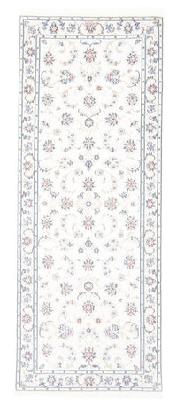 Tapis de couloir Tapis persan - Nain - Royal - 203 x 80 cm - crème