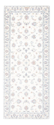 Tapis de couloir Tapis persan - Nain - Royal - 196 x 81 cm - crème