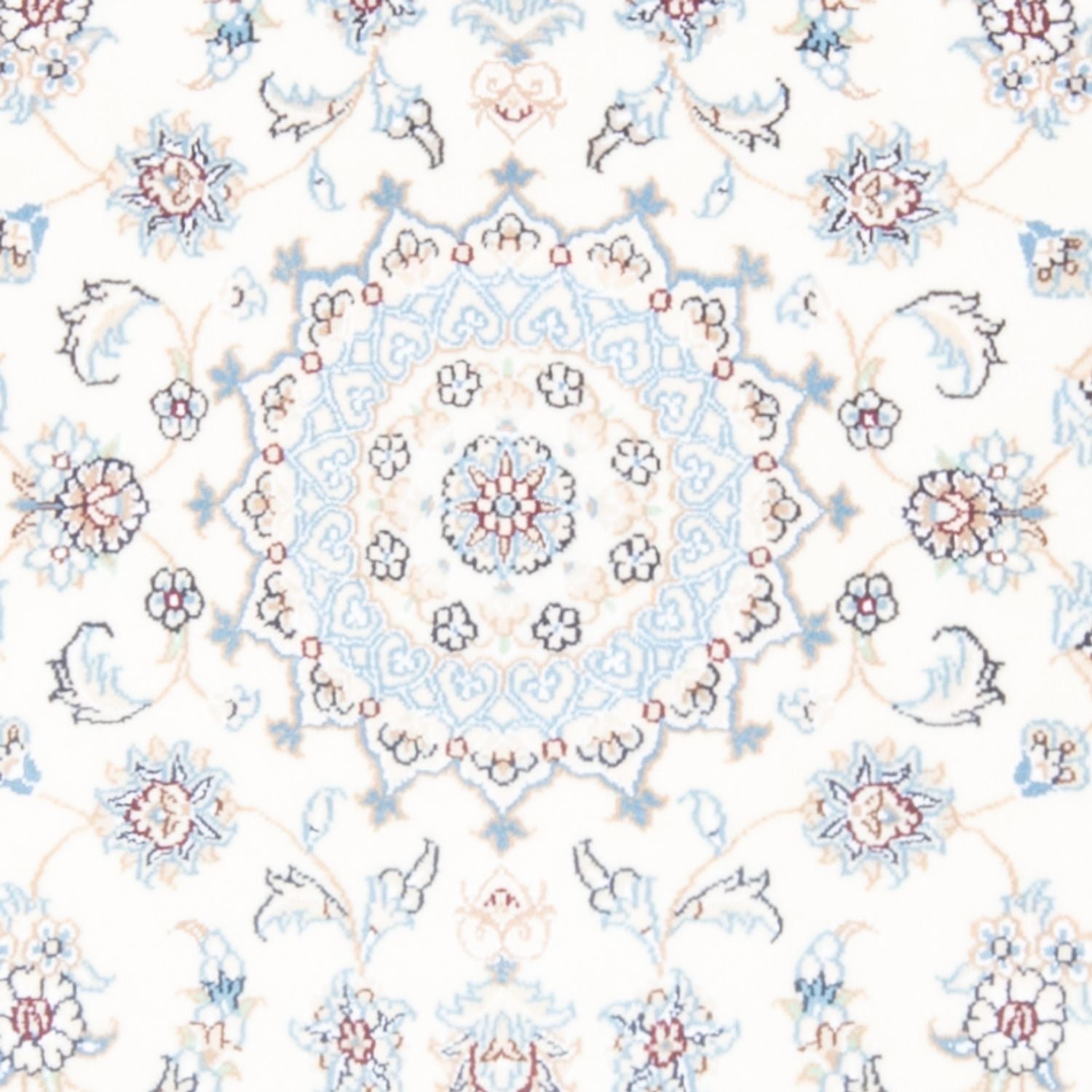Tapis de couloir Tapis persan - Nain - Royal - 206 x 79 cm - crème