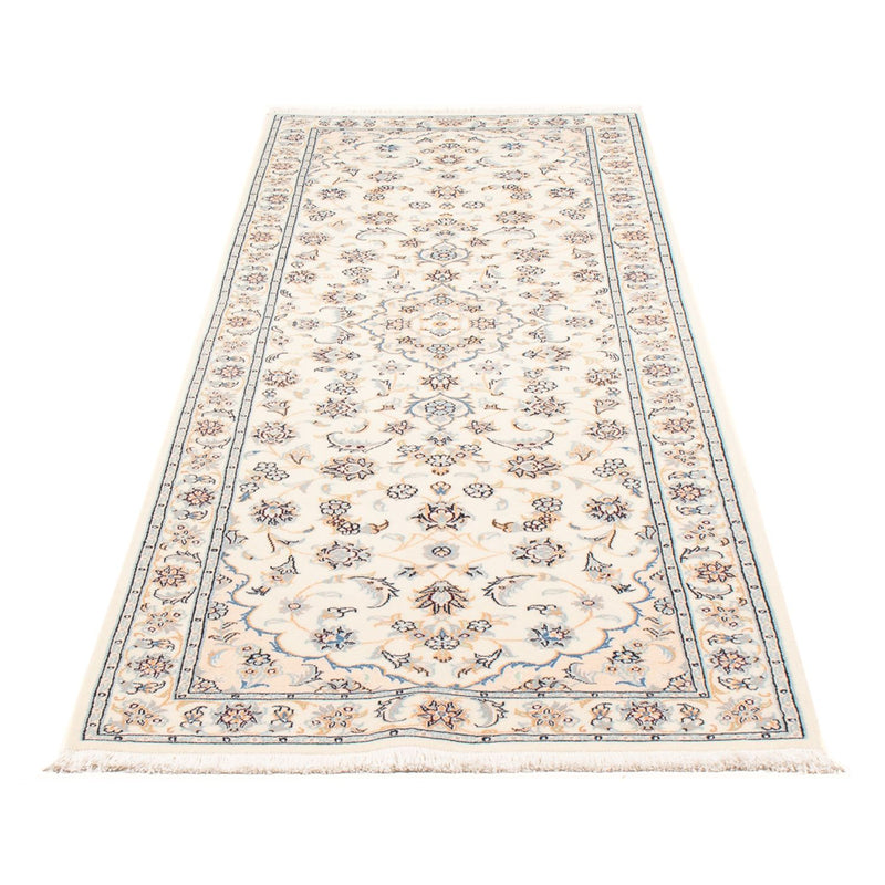 Tapis de couloir Tapis persan - Nain - Premium - 247 x 80 cm - crème