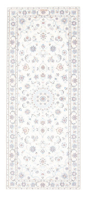 Tapis de couloir Tapis persan - Nain - Royal - 200 x 80 cm - crème