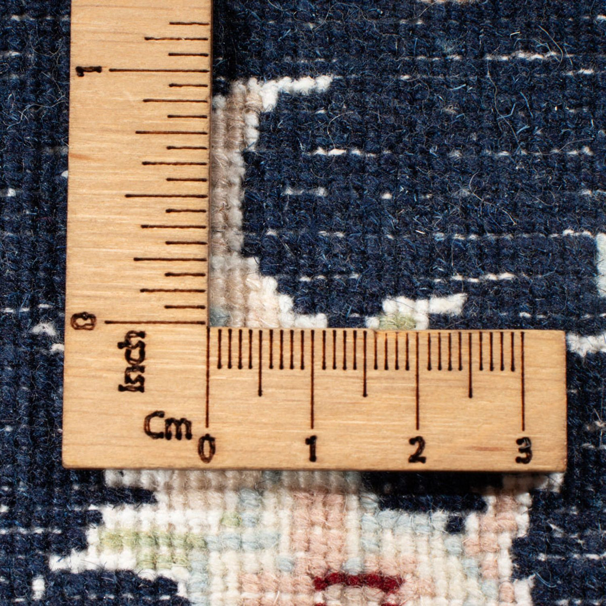 Tapis de couloir Tapis persan - Nain - Royal - 198 x 81 cm - bleu foncé