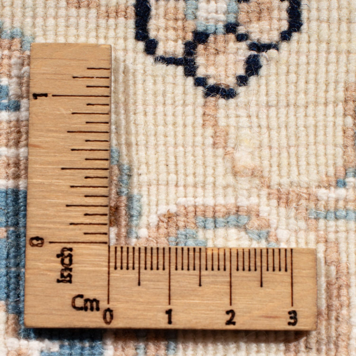 Tapis de couloir Tapis persan - Nain - Royal - 204 x 82 cm - bleu clair