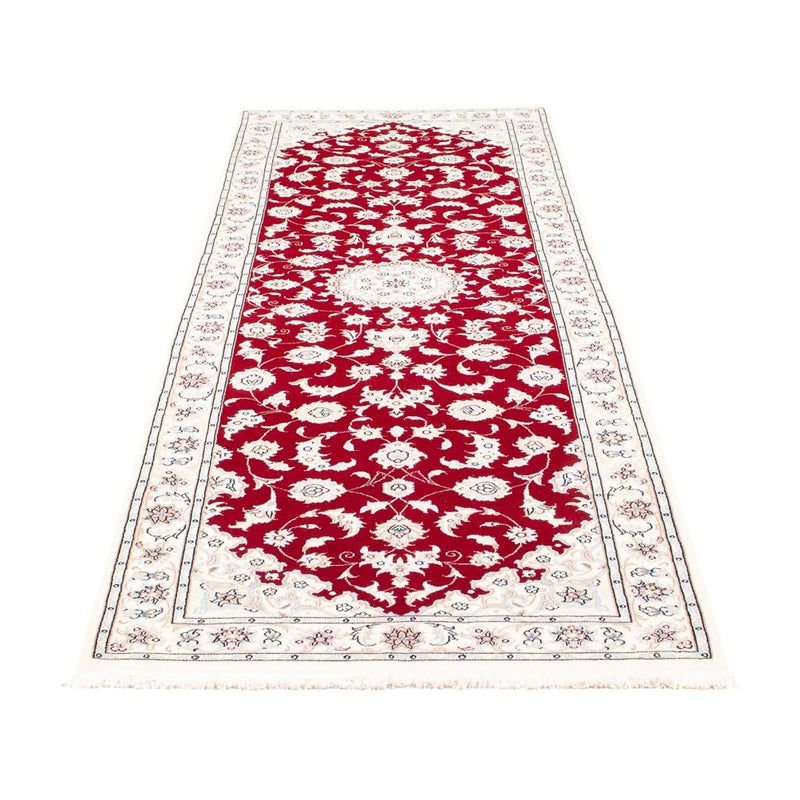 Tapis de couloir Tapis persan - Nain - Premium - 243 x 81 cm - rouge