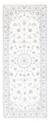 Tapis de couloir Tapis persan - Nain - Royal - 199 x 81 cm - crème