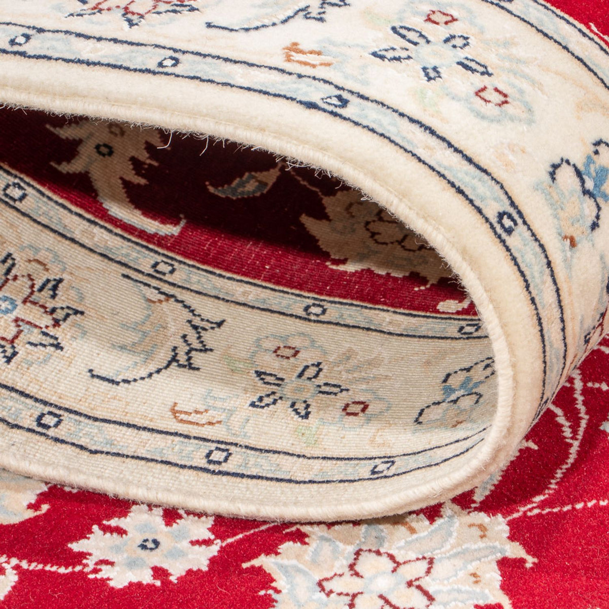 Tapis de couloir Tapis persan - Nain - Premium - 248 x 82 cm - rouge