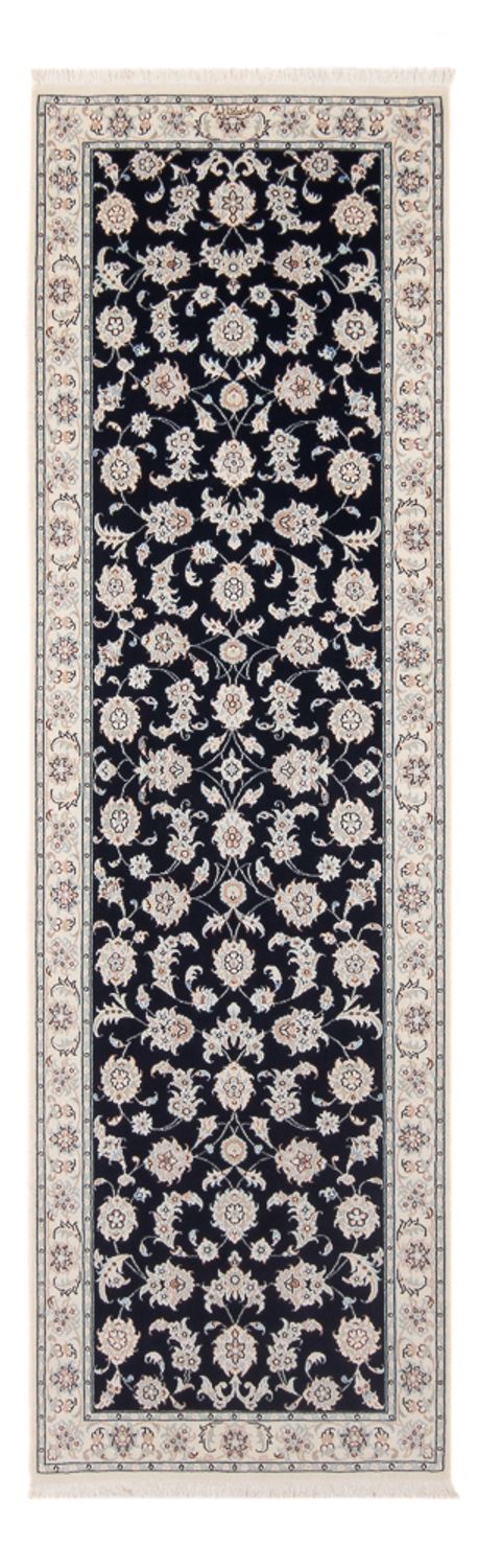 Tapis de couloir Tapis persan - Nain - Premium - 248 x 83 cm - bleu foncé