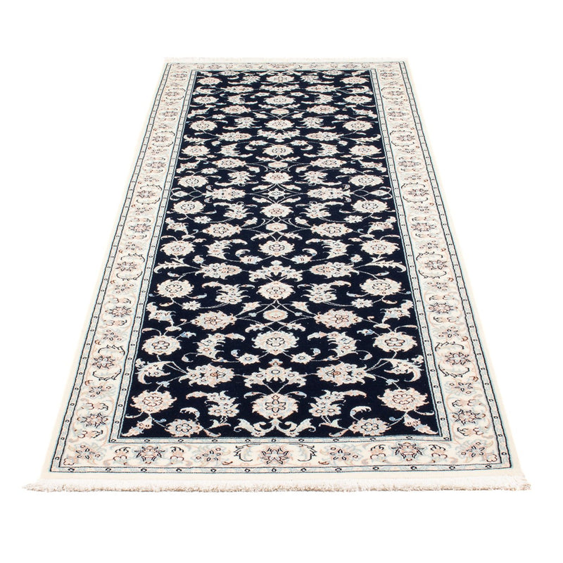 Tapis de couloir Tapis persan - Nain - Premium - 248 x 83 cm - bleu foncé