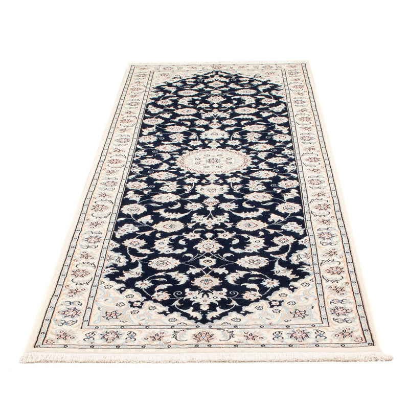 Tapis de couloir Tapis persan - Nain - Premium - 241 x 83 cm - bleu foncé