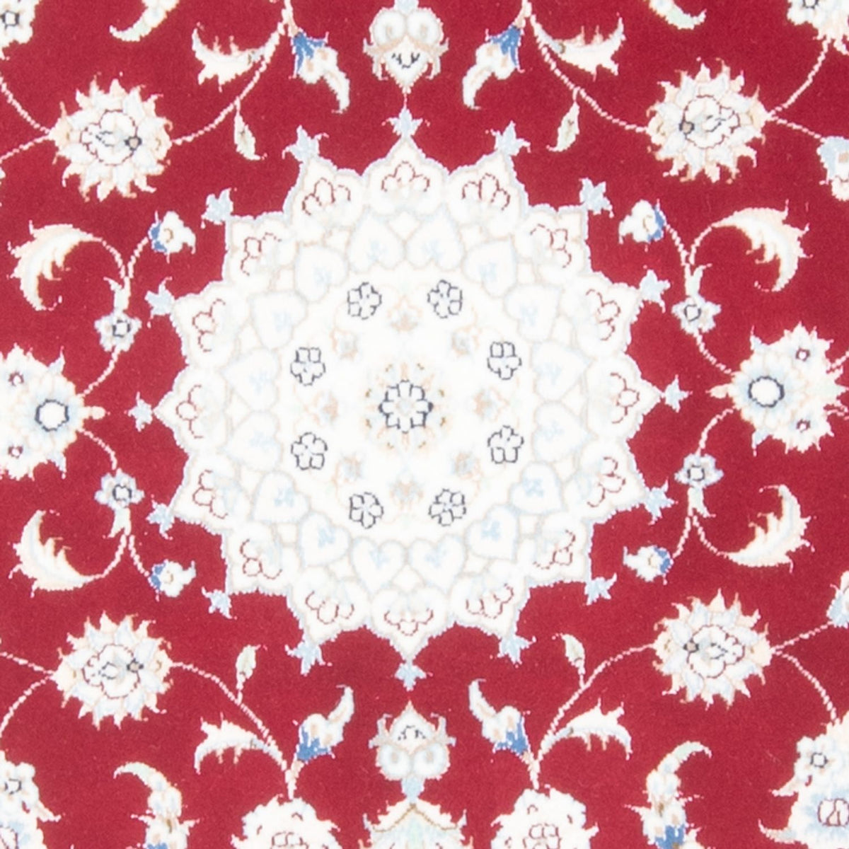 Tapis de couloir Tapis persan - Nain - Royal - 202 x 80 cm - rouge