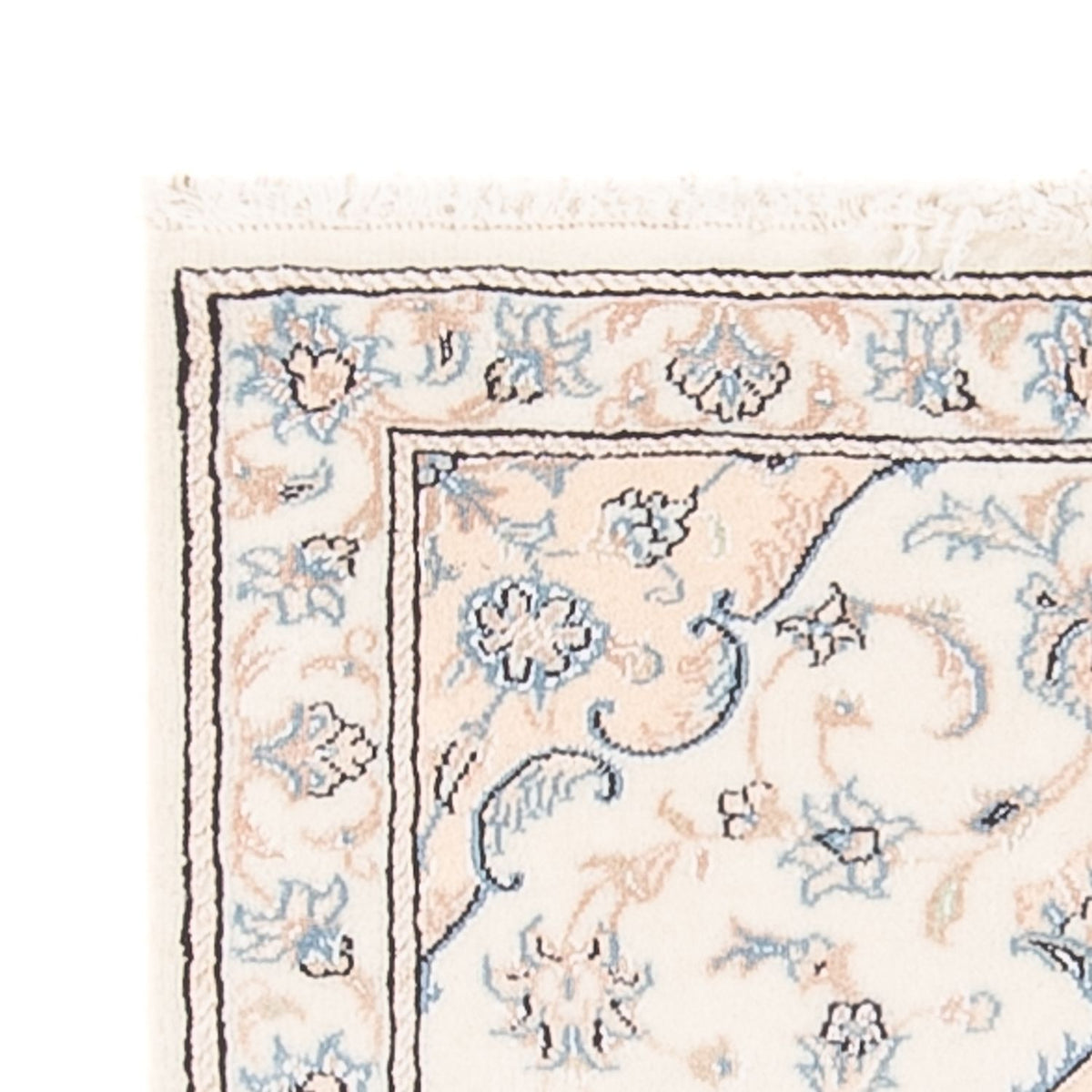 Tapis persan - Nain - 85 x 60 cm - crème