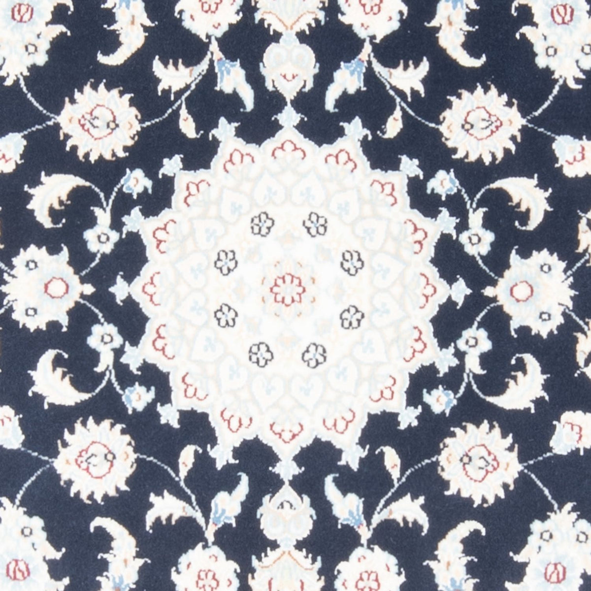 Tapis de couloir Tapis persan - Nain - Royal - 200 x 80 cm - bleu foncé