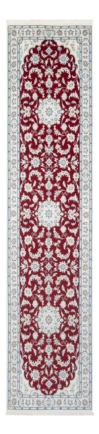 Tapis de couloir Tapis persan - Nain - Premium - 300 x 78 cm - rouge
