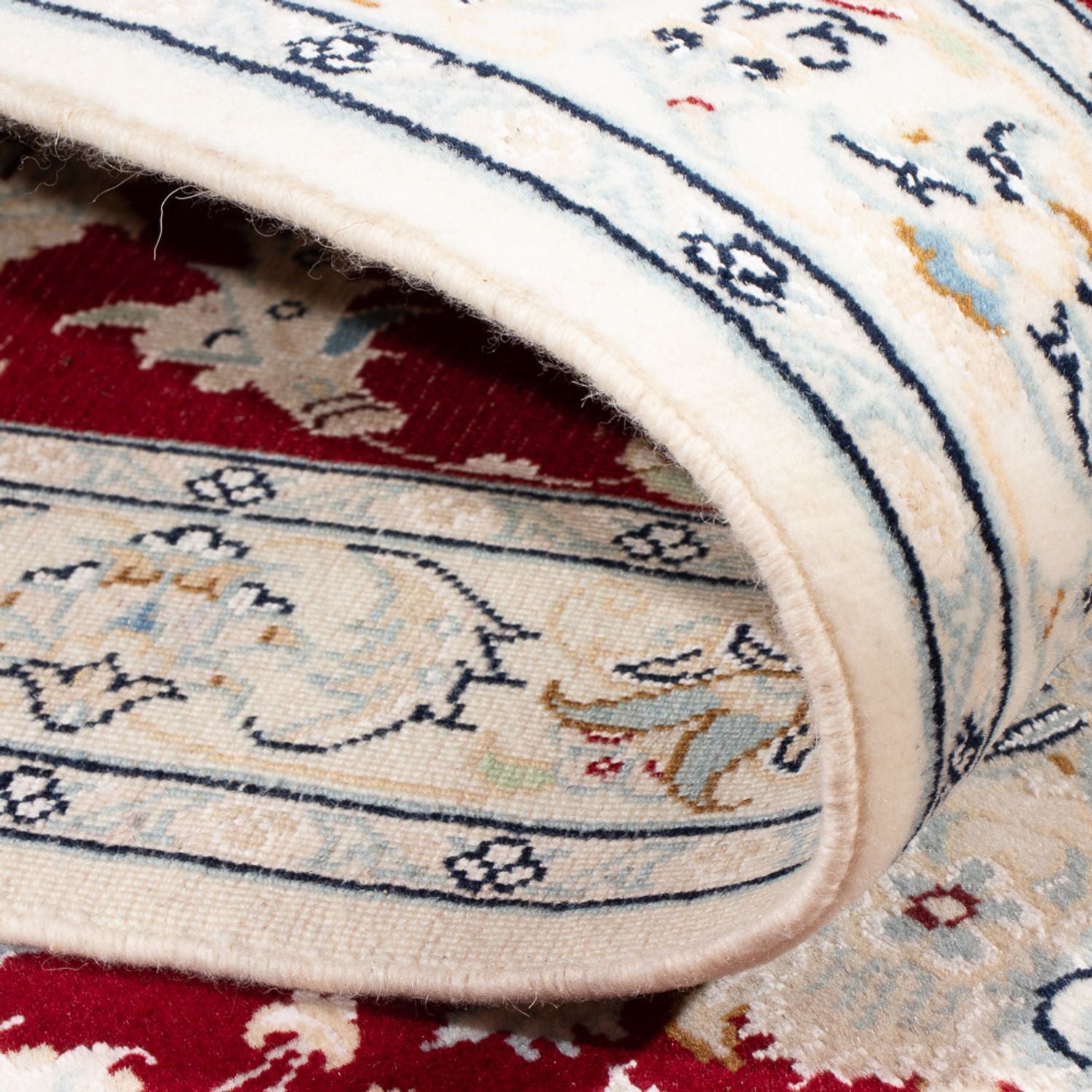 Tapis de couloir Tapis persan - Nain - Premium - 300 x 78 cm - rouge