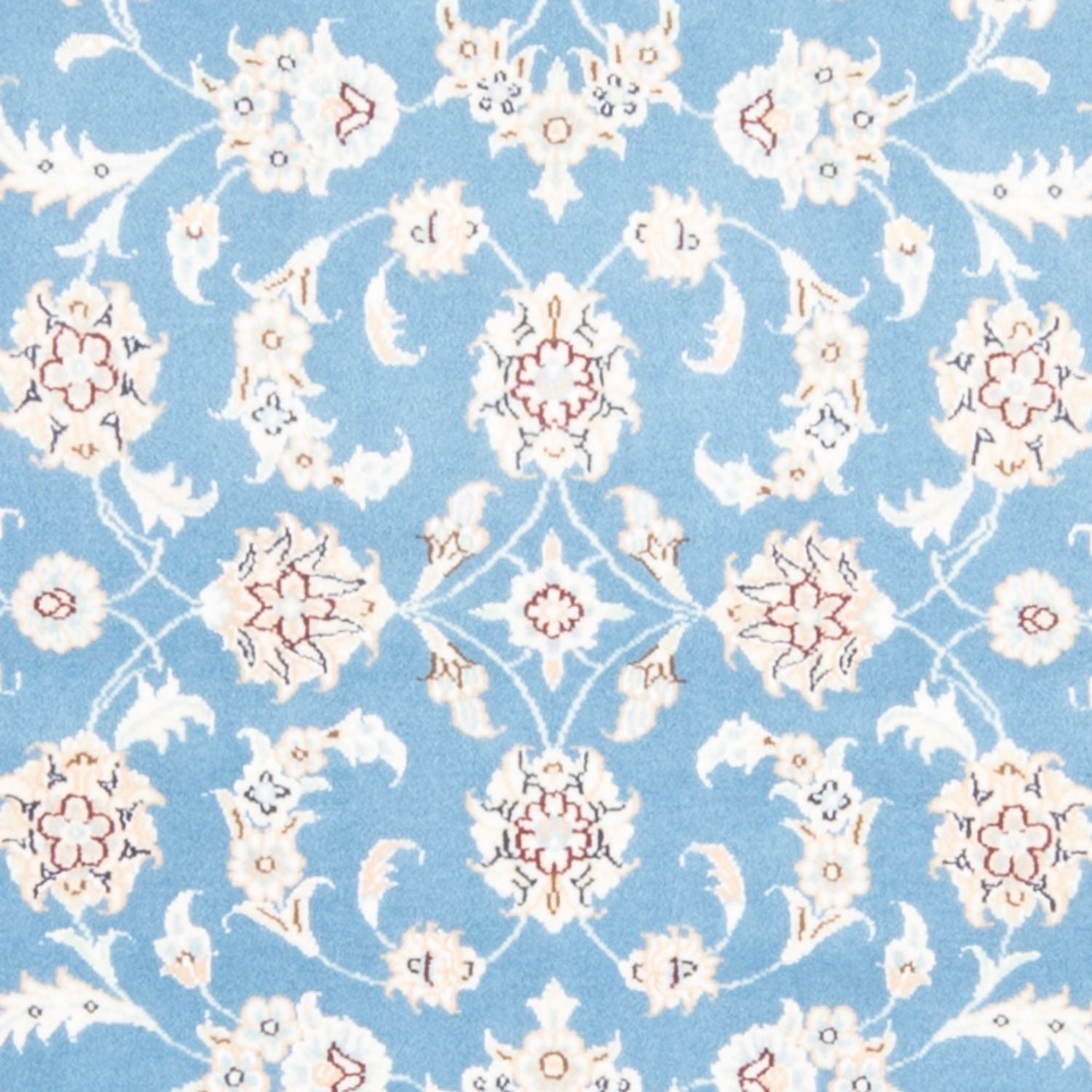 Tapis de couloir Tapis persan - Nain - Royal - 200 x 80 cm - bleu clair