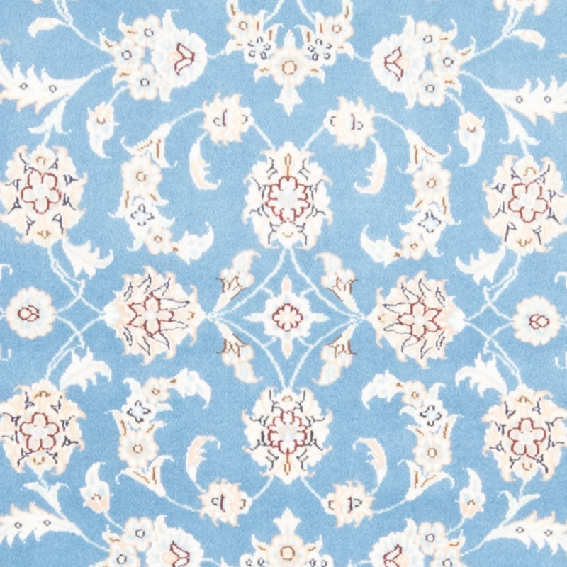 Tapis de couloir Tapis persan - Nain - Royal - 200 x 80 cm - bleu clair