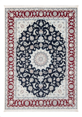 Tapis persan - Nain - Premium - 204 x 150 cm - bleu foncé