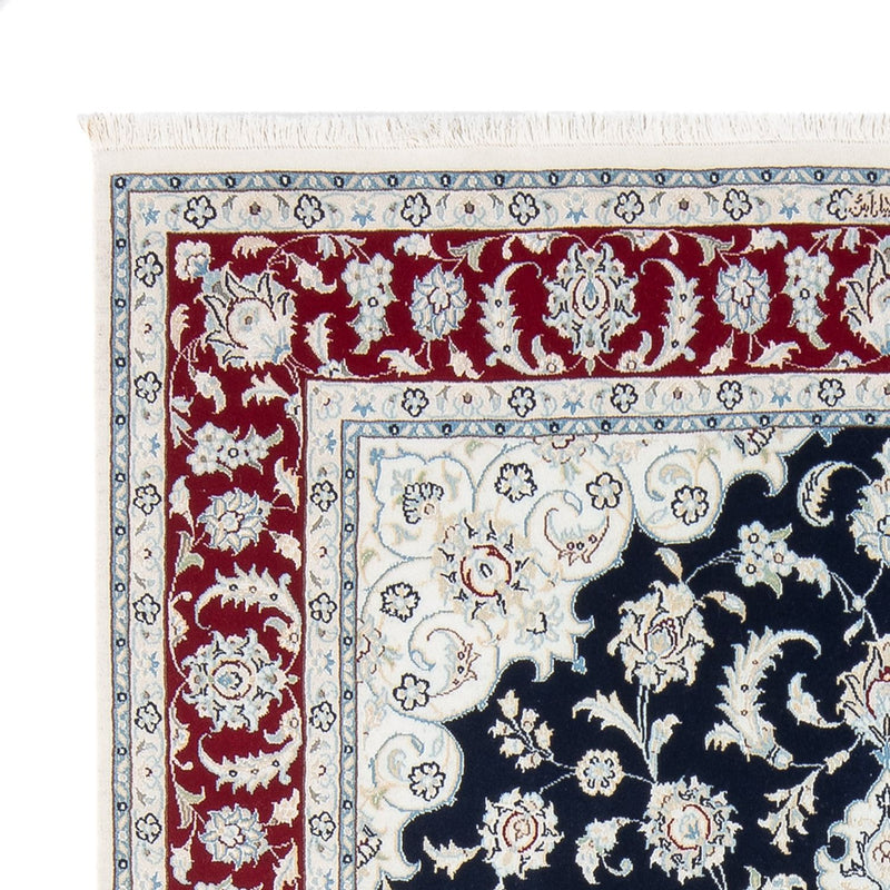 Tapis persan - Nain - Premium - 204 x 150 cm - bleu foncé