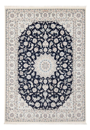 Tapis persan - Nain - Premium - 205 x 148 cm - bleu foncé