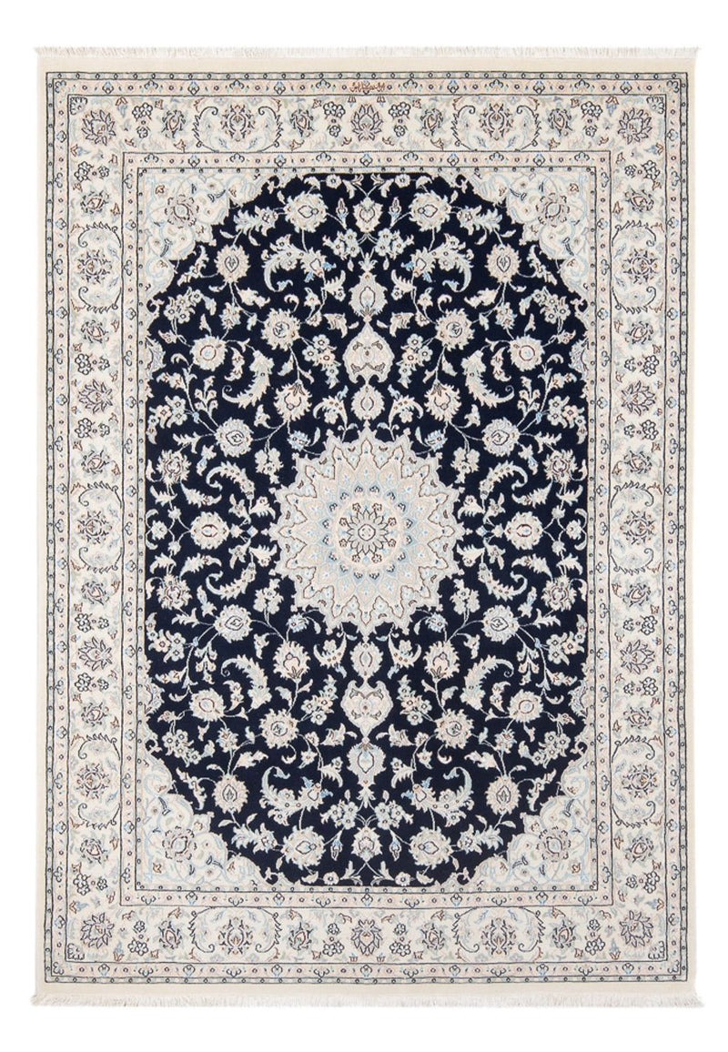 Tapis persan - Nain - Premium - 205 x 148 cm - bleu foncé