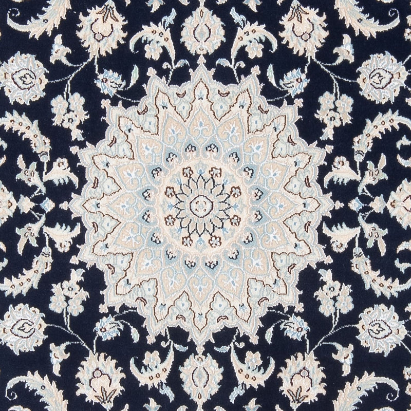 Tapis persan - Nain - Premium - 205 x 148 cm - bleu foncé