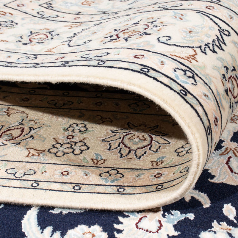 Tapis persan - Nain - Premium - 205 x 148 cm - bleu foncé