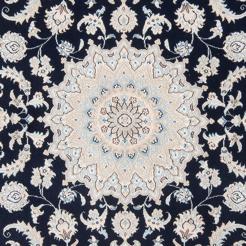 Tapis persan - Nain - Premium - 198 x 150 cm - bleu foncé