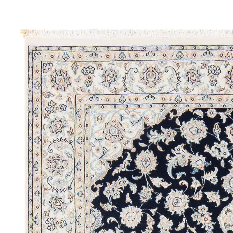 Tapis persan - Nain - Premium - 198 x 150 cm - bleu foncé