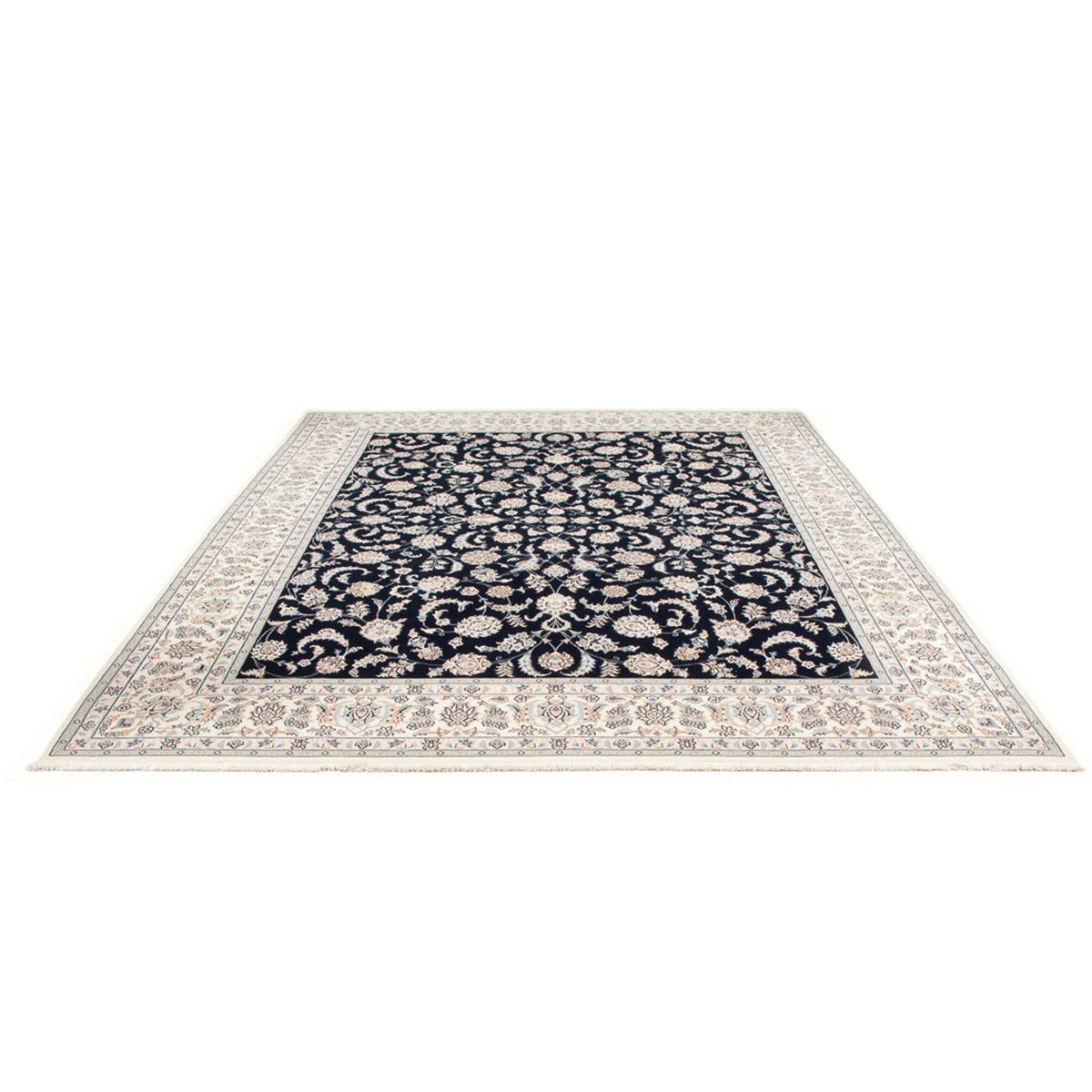 Tapis persan - Nain - Premium - 305 x 248 cm - bleu foncé