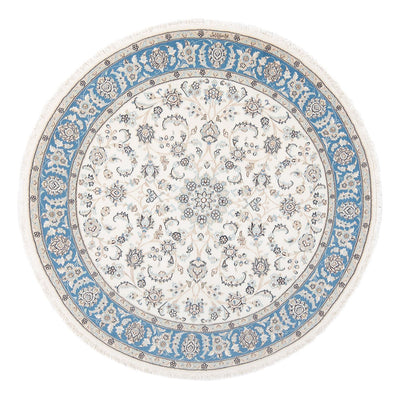 Tapis persan - Nain - Premium ronde  - 148 x 149 cm - crème